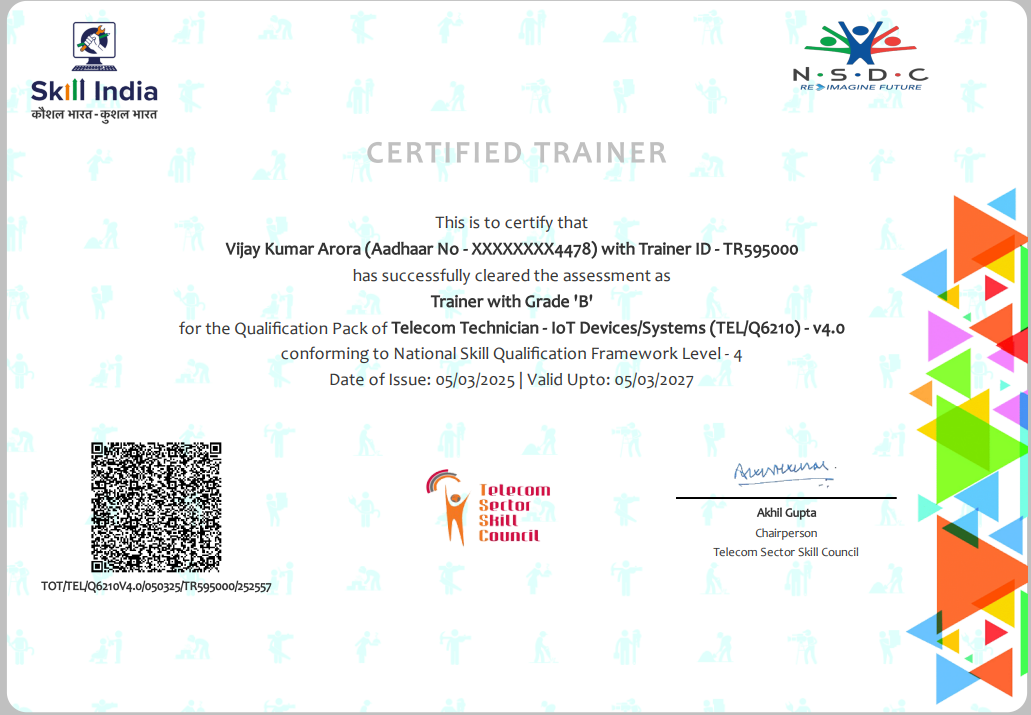ToT Certificate